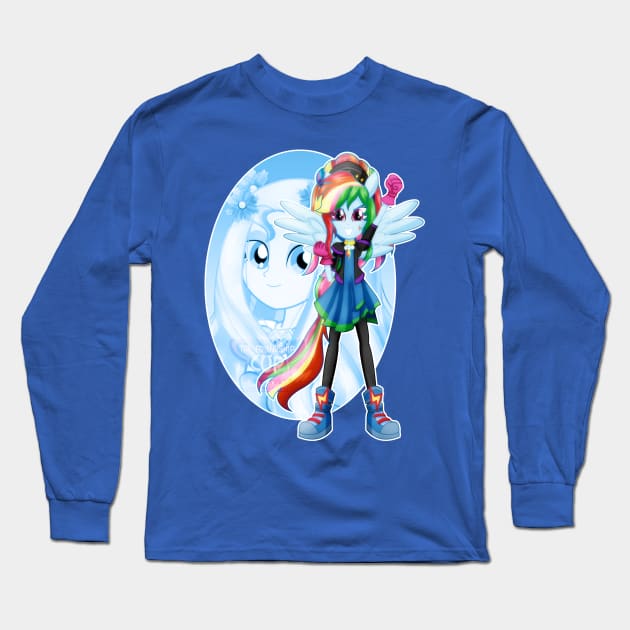 Aphrodite's warrior_Rainbow Dash Long Sleeve T-Shirt by jotakaanimation